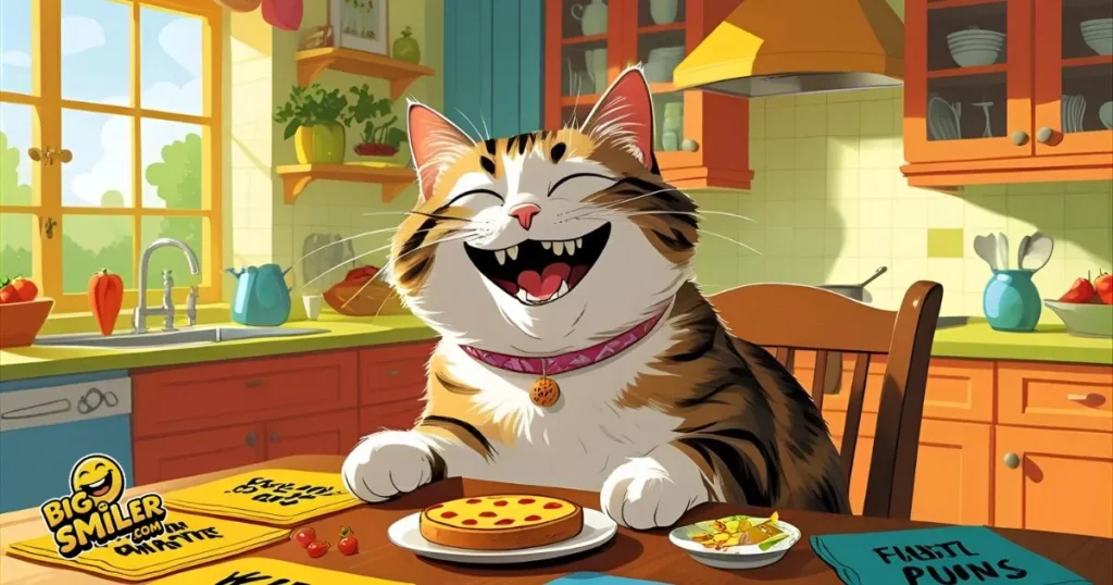 Hilarious Cat Feeding Puns