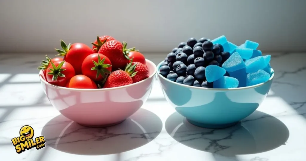 Red vs Blue Food Puns