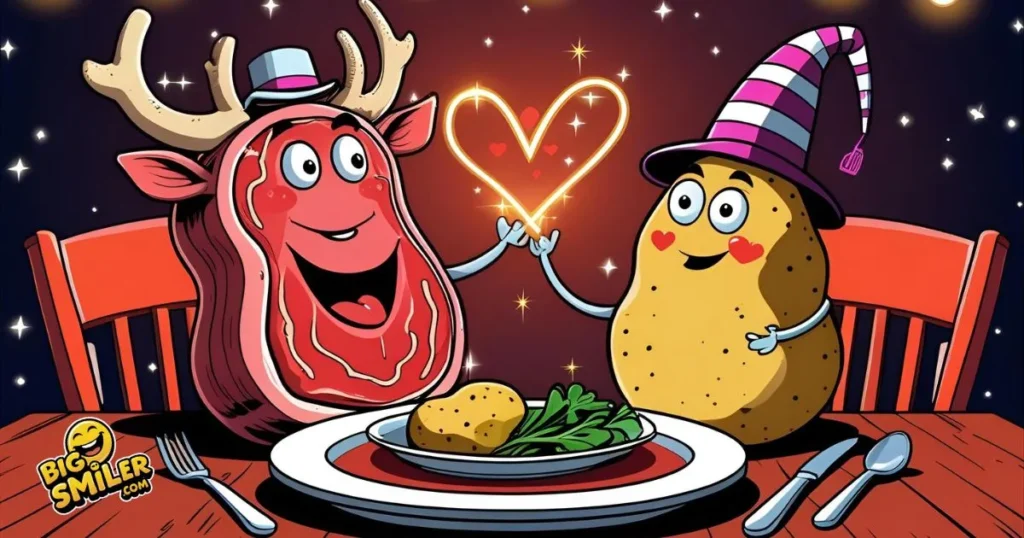 Steak Date Night Puns and Romance