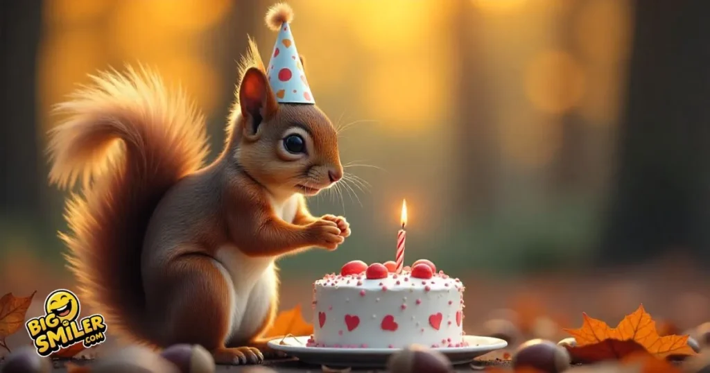 Birthday Squirrel Puns Celebrate Style