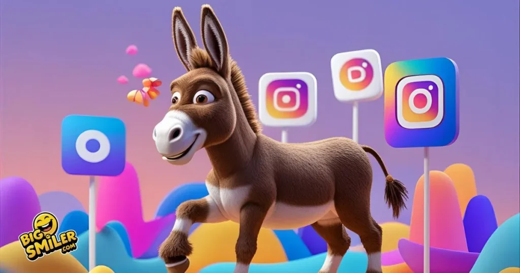 Donkey Themed Instagram Posts