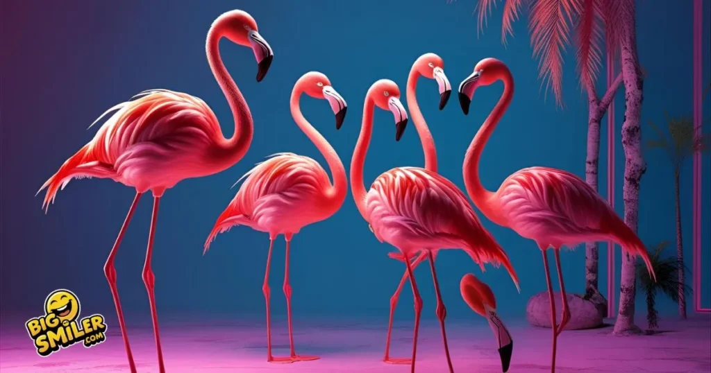 Flamingo photo puns