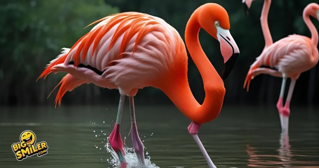 Silly flamingo joke put foot down