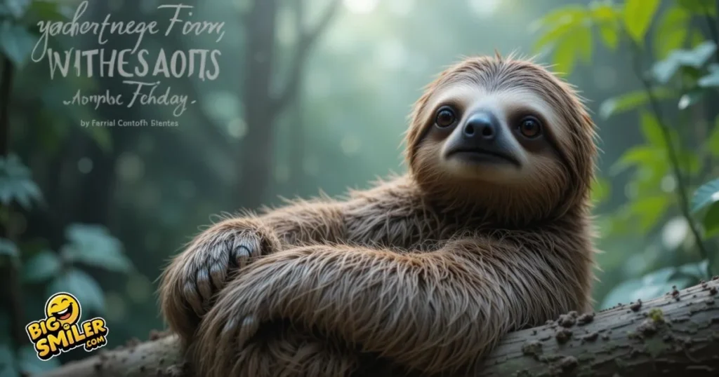 Top Sloth Captions & Puns for Nature Posts