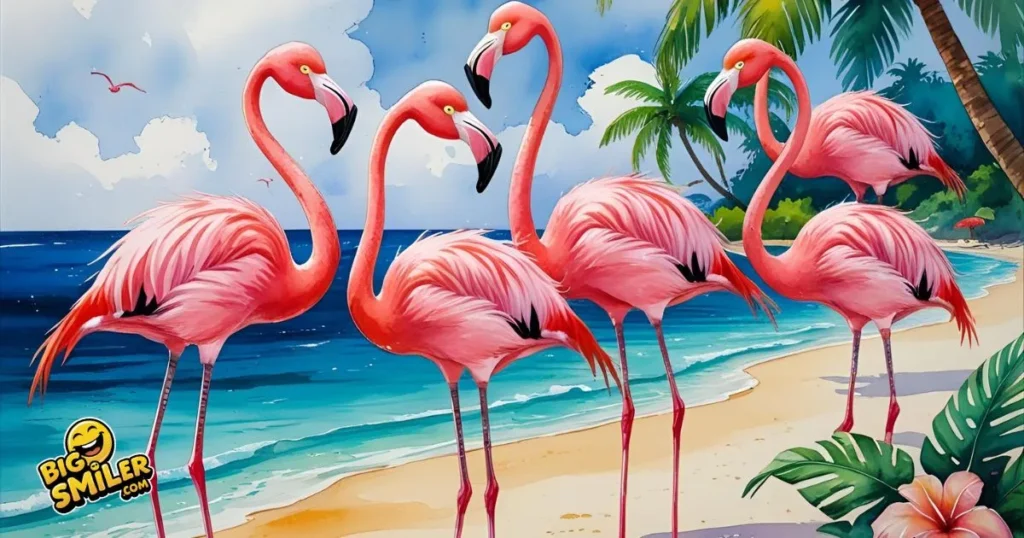 Trending flamingo captions & one Liners